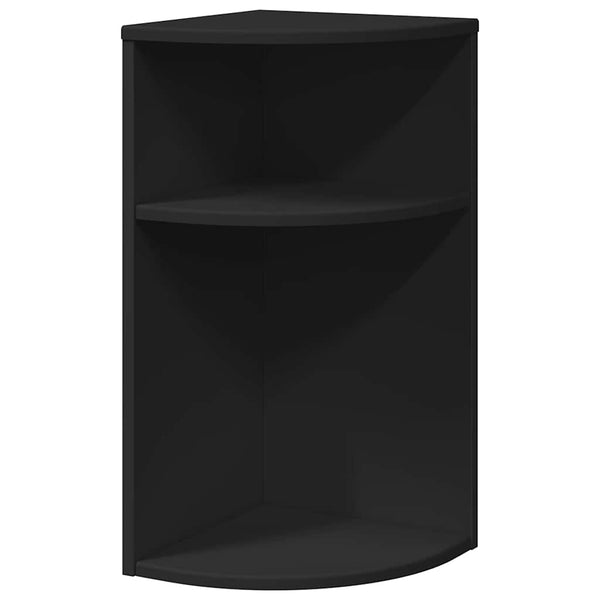 Schwarzer Beistelltisch Holzwerkstoff 60cm