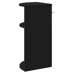 Schwarzer Beistelltisch Holzwerkstoff 60cm