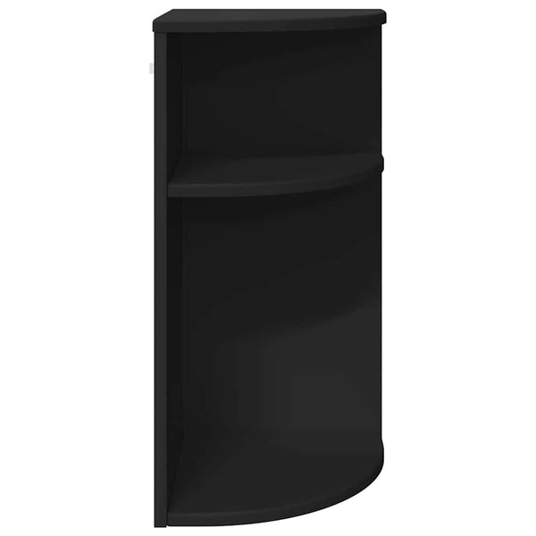 Schwarzer Beistelltisch Holzwerkstoff 60cm