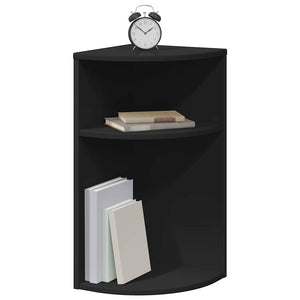 Schwarzer Beistelltisch Holzwerkstoff 60cm