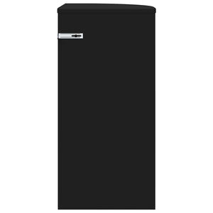 Schwarzer Beistelltisch Holzwerkstoff 60cm
