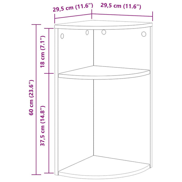 Beton Grau Beistelltisch 60cm