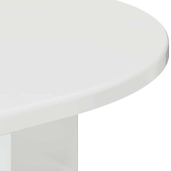 Weißer Hochglanz Beistelltisch, 60 cm hoch