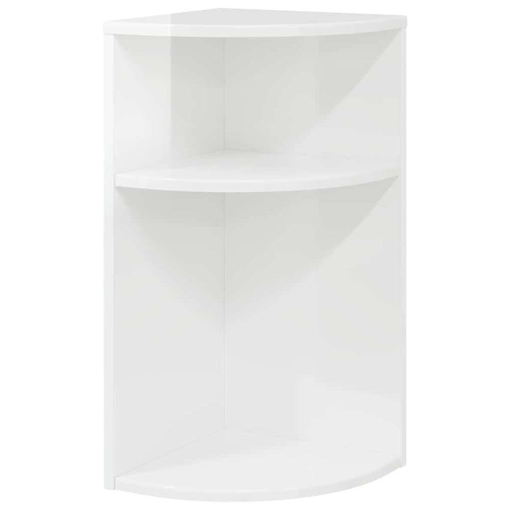 Weißer Hochglanz Beistelltisch, 60 cm hoch