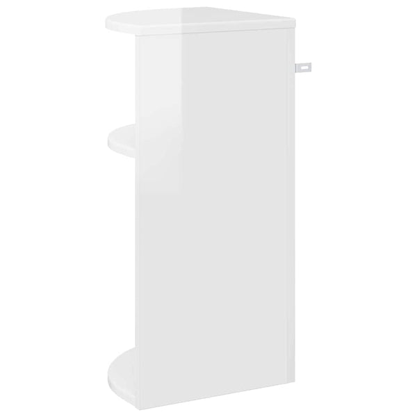 Weißer Hochglanz Beistelltisch, 60 cm hoch