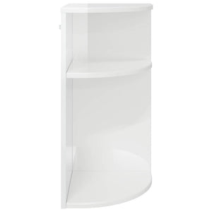 Weißer Hochglanz Beistelltisch, 60 cm hoch