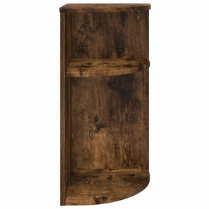 vidaXL Table d'appoint Chêne fumé 29,6 x 29,6 x 60 cm