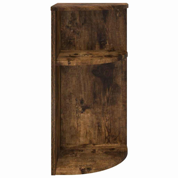vidaXL Table d'appoint Chêne fumé 29,6 x 29,6 x 60 cm