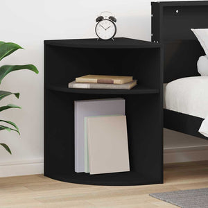 Schwarzer Beistelltisch Holzwerkstoff 39,7x39,7x60 cm