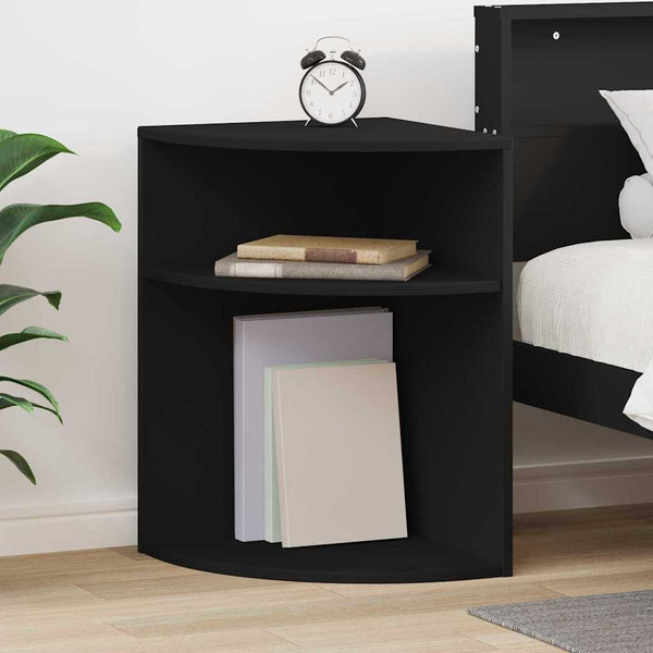Schwarzer Beistelltisch Holzwerkstoff 39,7x39,7x60 cm