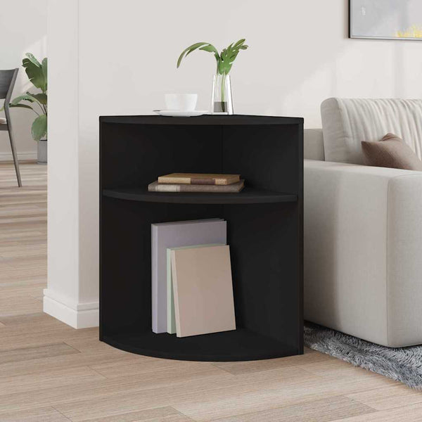 Schwarzer Beistelltisch Holzwerkstoff 39,7x39,7x60 cm