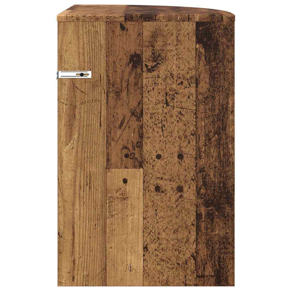 vidaXL Table d'appoint en bois de récupération 39,7 x 39,7 x 60 cm Bois d'ingénierie