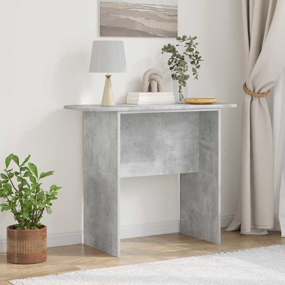 vidaXL Table console Gris béton 93 x 40 x 75 cm Bois d'ingénierie