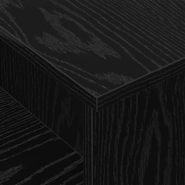 Schwarzer Konsolentisch Eichen-Optik