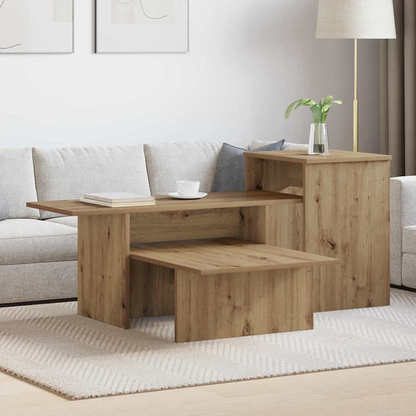 vidaXL Table console chêne Artisan 91,5 x 35 x 38,5 cm Bois d'ingénierie