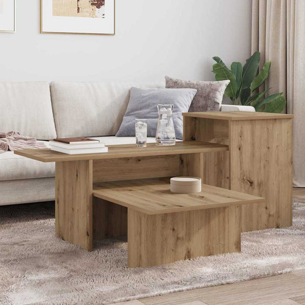vidaXL Table console chêne Artisan 91,5 x 35 x 38,5 cm Bois d'ingénierie