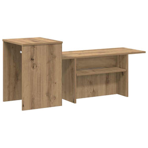 vidaXL Table console chêne Artisan 91,5 x 35 x 38,5 cm Bois d'ingénierie