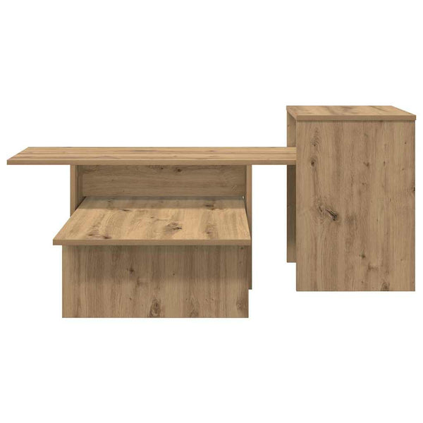 vidaXL Table console chêne Artisan 91,5 x 35 x 38,5 cm Bois d'ingénierie