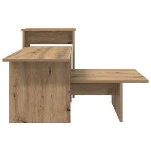 vidaXL Table console chêne Artisan 91,5 x 35 x 38,5 cm Bois d'ingénierie