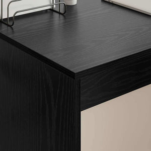 Schreibtisch Schwarz Eichenoptik 109 cm