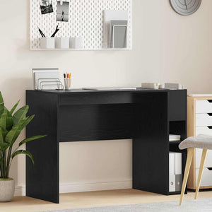 Schreibtisch Schwarz Eichenoptik 109 cm