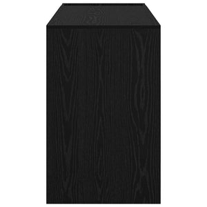 Schreibtisch Schwarz Eichenoptik 109 cm