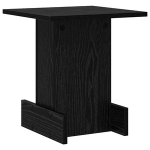 Schwarzer Beistelltisch Eichen-Optik 35,5x35x40cm