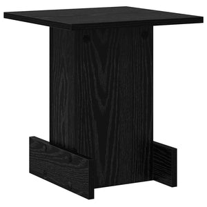 Schwarzer Beistelltisch Eichen-Optik 35,5x35x40cm