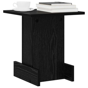 Schwarzer Beistelltisch Eichen-Optik 35,5x35x40cm