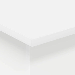 Weißer Beistelltisch aus Holzwerkstoff