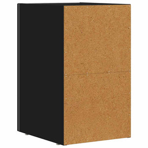 Nachttisch 2er Set Schwarz Holz