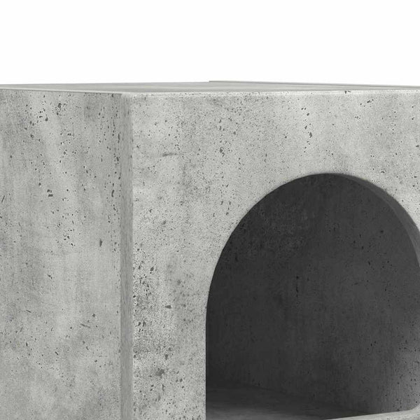 Beton Grau Nachttisch
