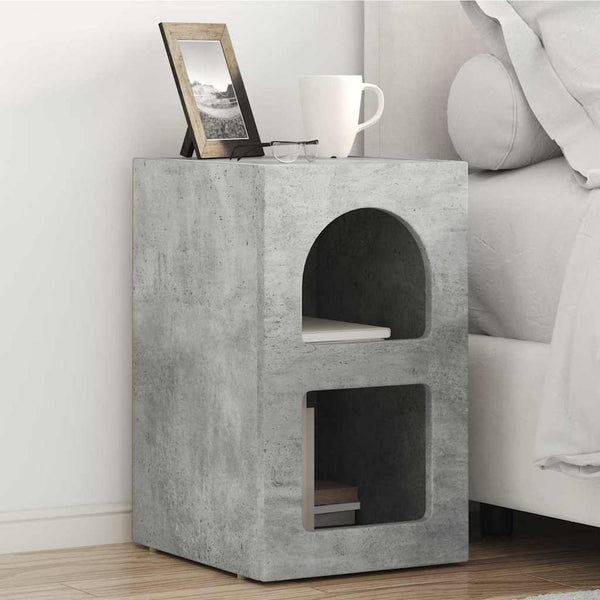 Beton Grau Nachttisch