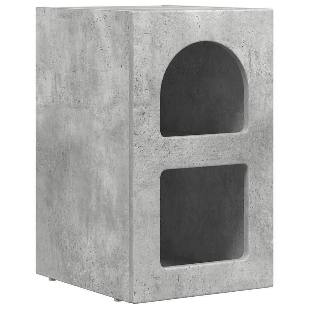 vidaXL Nightstand Concrete Gray 29.5 x 33.5 x 50 cm Engineered Wood