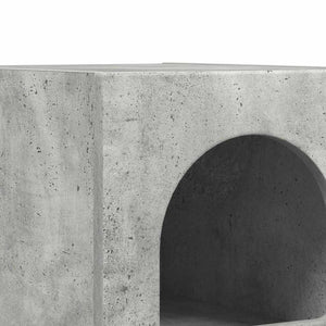Nachttisch 2er Set Beton Grau