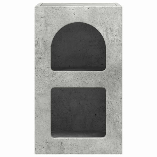 Nachttisch 2er Set Beton Grau