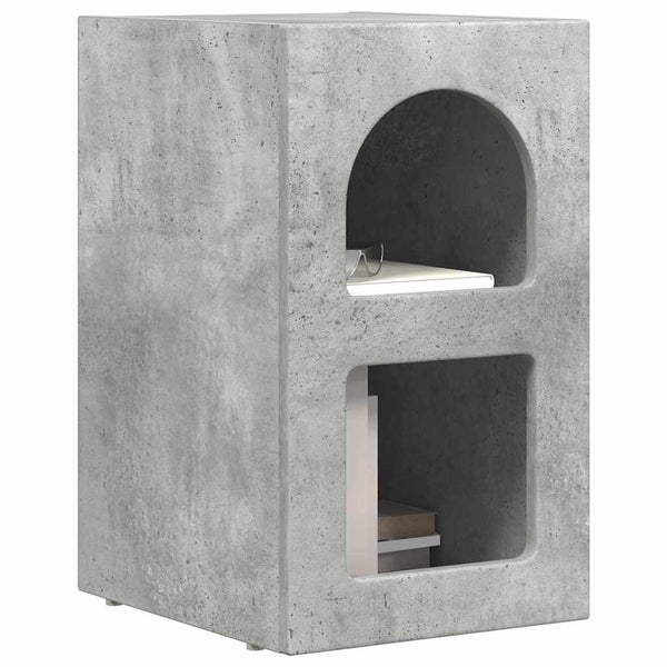 Nachttisch 2er Set Beton Grau