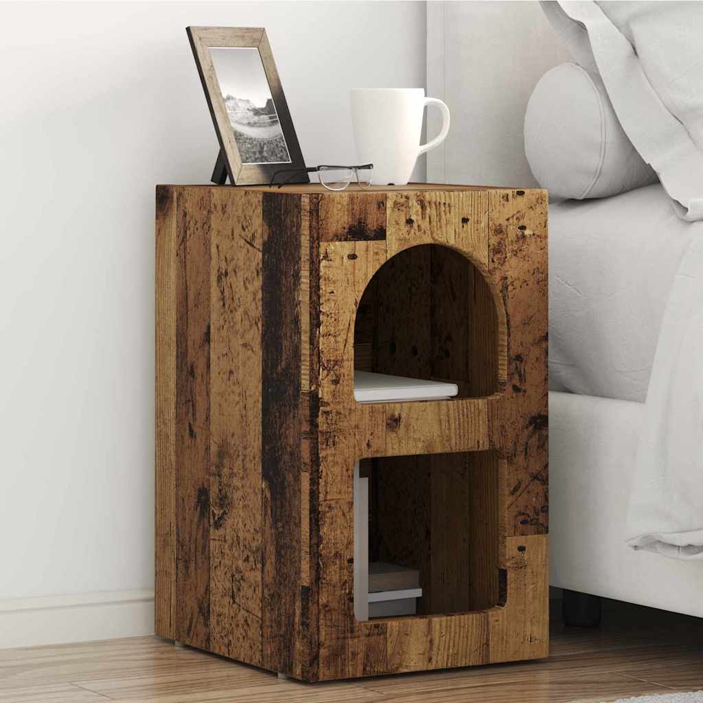 Nachttisch Altholz 29,5x33,5x50cm