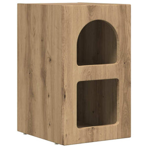 vidaXL Table de chevet 2 pcs Chêne artisan 29,5 x 33,5 x 50 cm