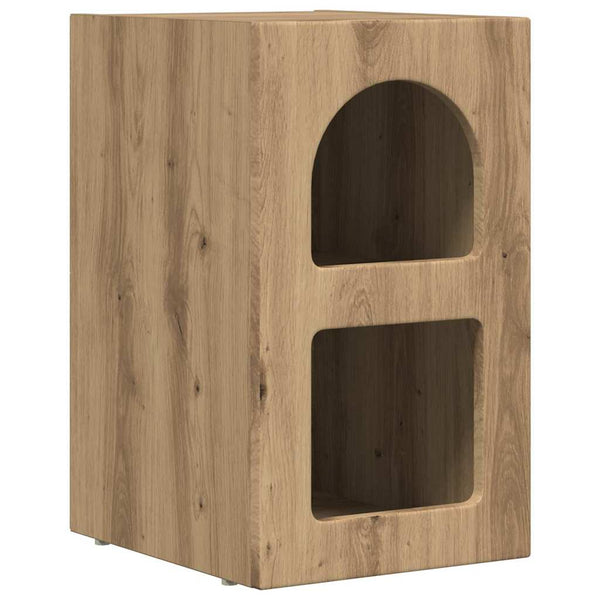vidaXL Table de chevet 2 pcs Chêne artisan 29,5 x 33,5 x 50 cm