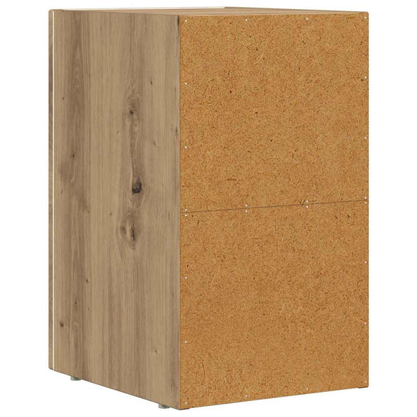 vidaXL Table de chevet 2 pcs Chêne artisan 29,5 x 33,5 x 50 cm