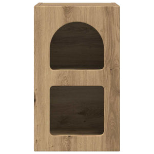 vidaXL Table de chevet 2 pcs Chêne artisan 29,5 x 33,5 x 50 cm