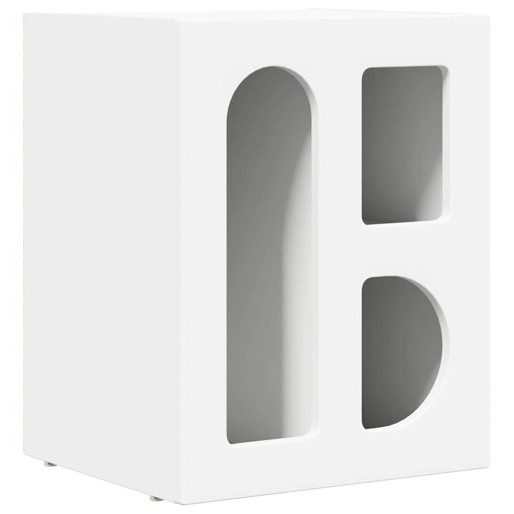 vidaXL Nightstand White 40 x 35 x 50 cm Engineered Wood