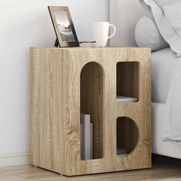 vidaXL Table de chevet chêne Sonoma 40 x 35 x 50 cm bois d'ingénierie