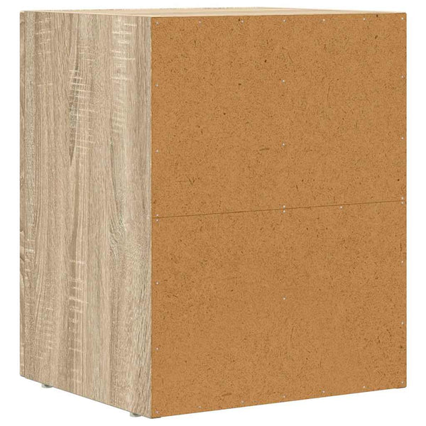 vidaXL Table de chevet 2 pcs Chêne Sonoma 40 x 35 x 50 cm Bois d'ingénierie