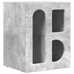 Beton Grau Nachttisch 40x35x50cm