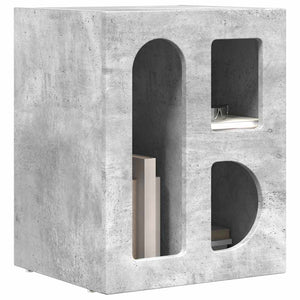 Beton Grau Nachttisch 40x35x50cm