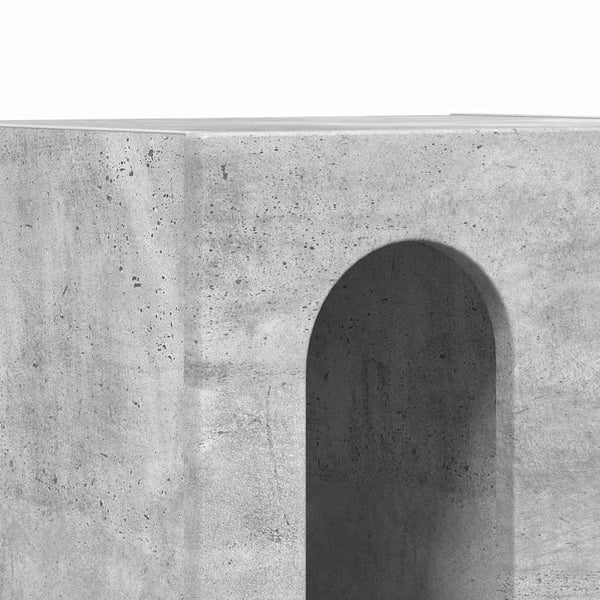 Nachttisch 2er Set Beton Grau