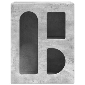 Nachttisch 2er Set Beton Grau