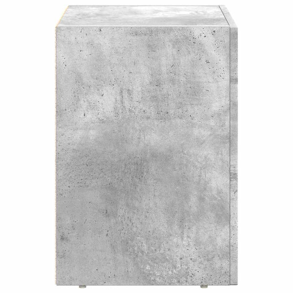 Nachttisch 2er Set Beton Grau